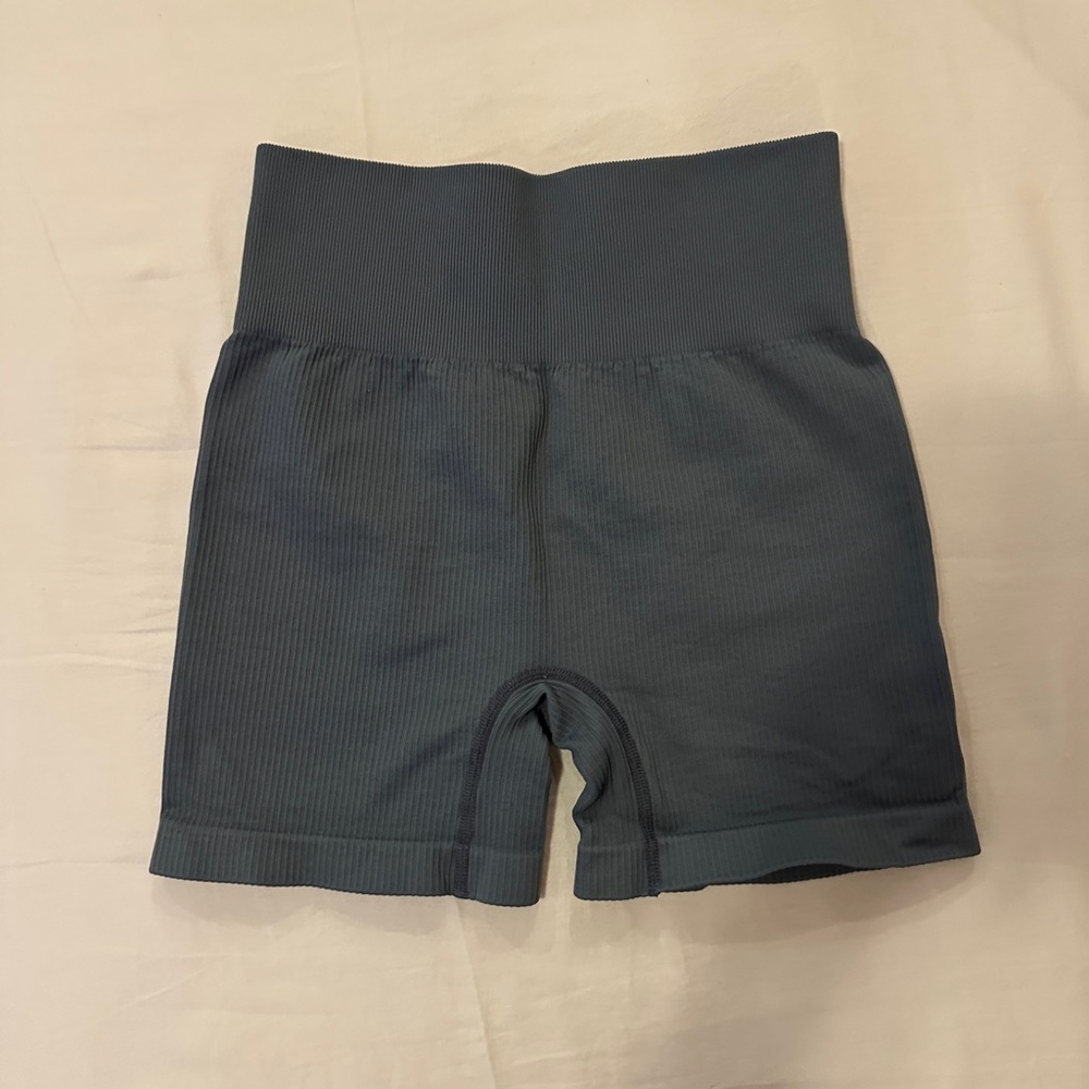 Amazon Gray Bike Shorts High-Waisted Stretch